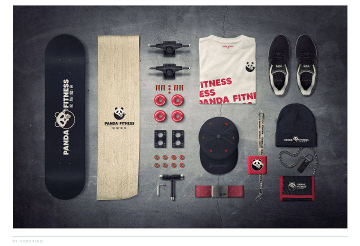 Logo|健身房Logo设计——熊猫健身