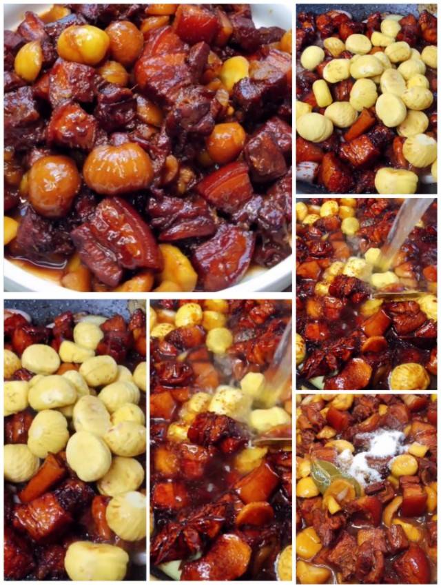 烧肉|最近餐桌上最火的一道菜【板栗烧肉】五花肉新吃法