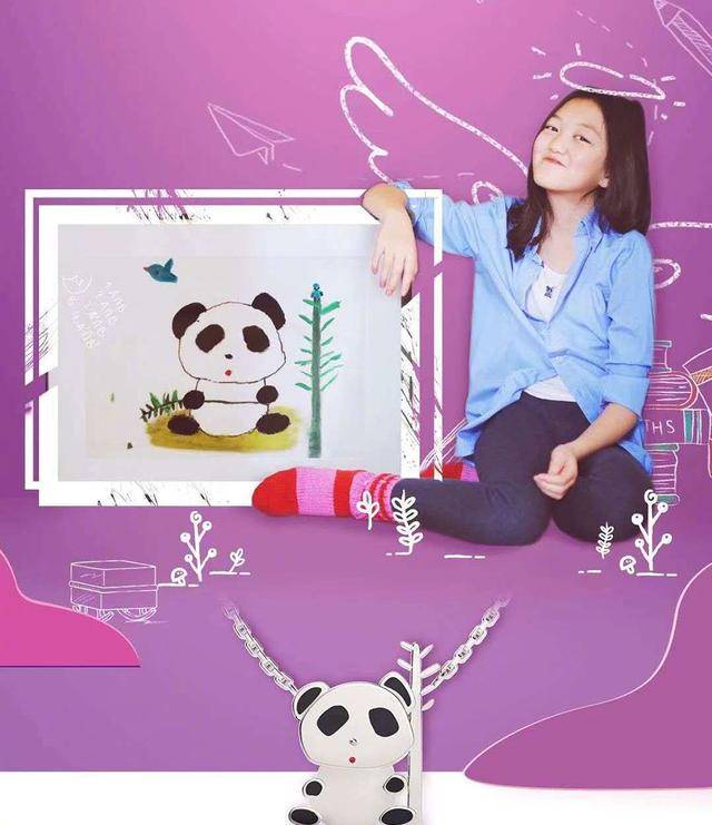 王菲|李嫣联合品牌做公益，绘画书法被印服装上，当模特拍写真超有范儿