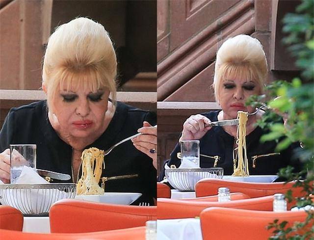 巫婆|伊万卡亲妈化妆像巫婆，吃面狼吞虎咽不擦嘴，年轻金发碧眼是模特