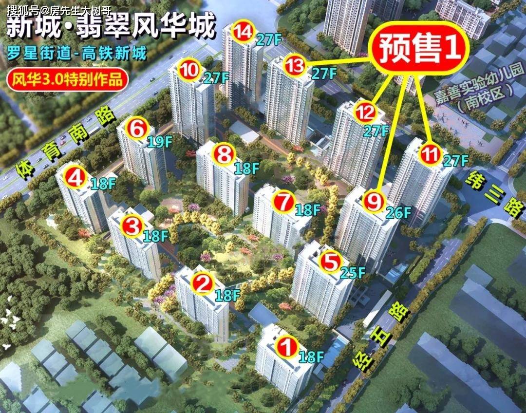 嘉善城南高铁新城板块儿翡翠风华城,第一张预售证公示