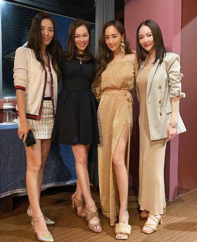 关颖|台湾贵妇圈暗中较劲！侯佩岑穿垫肩站C位，关颖穿露腰裙暴露心机