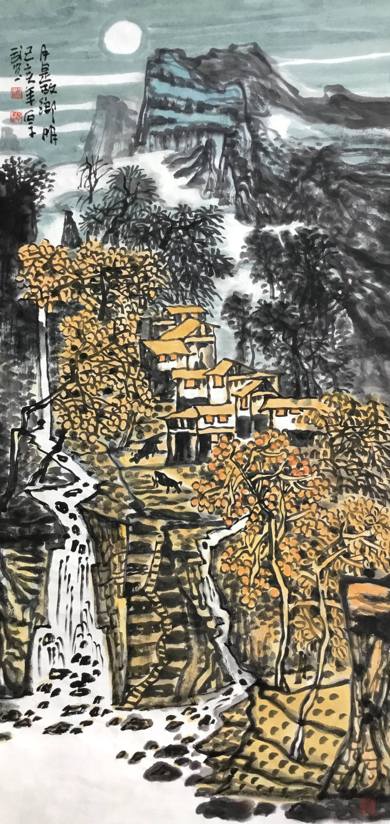 深厚苍浑的笔墨意蕴画家姚厚武山水画作品欣赏