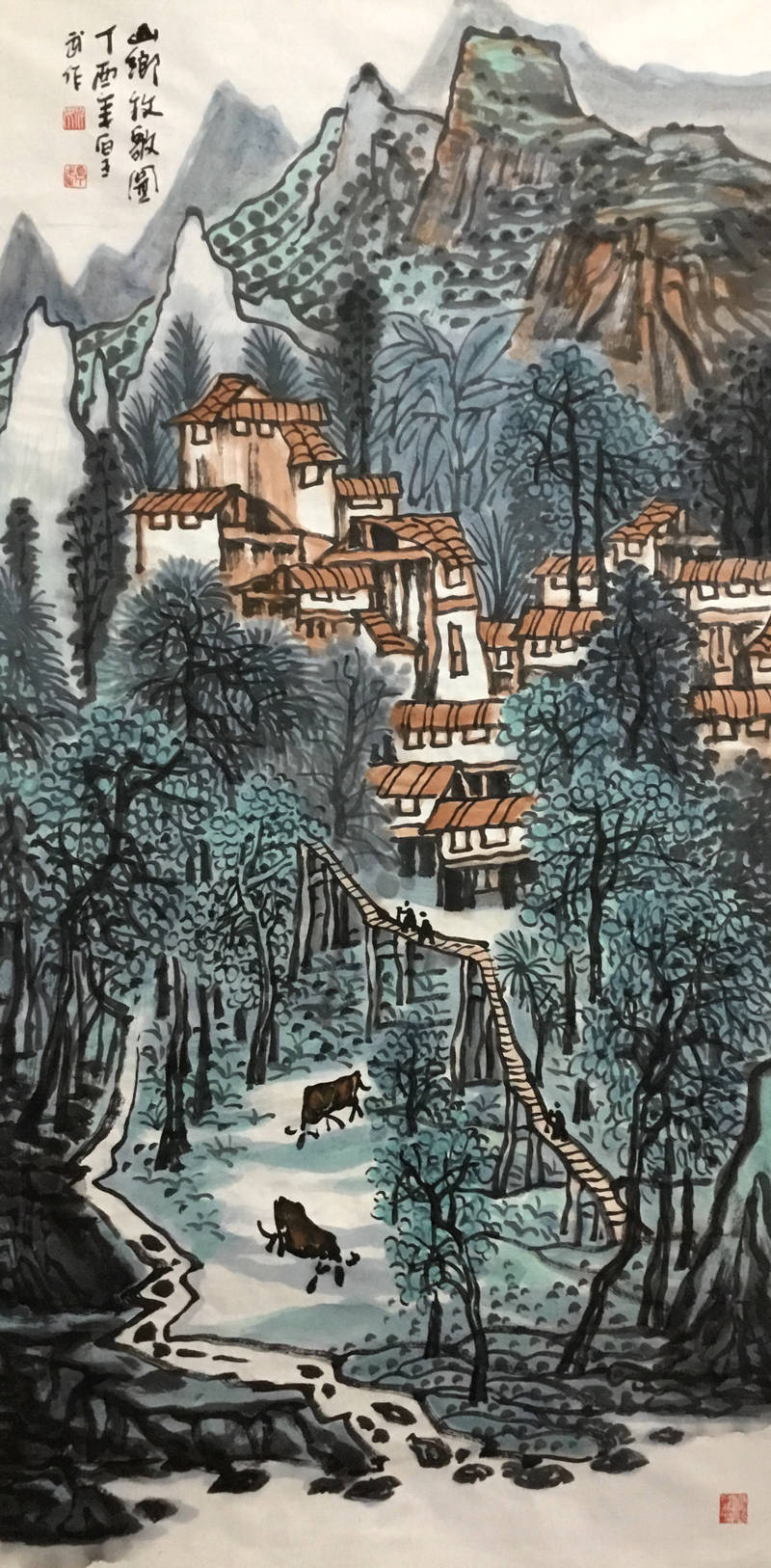 深厚苍浑的笔墨意蕴画家姚厚武山水画作品欣赏
