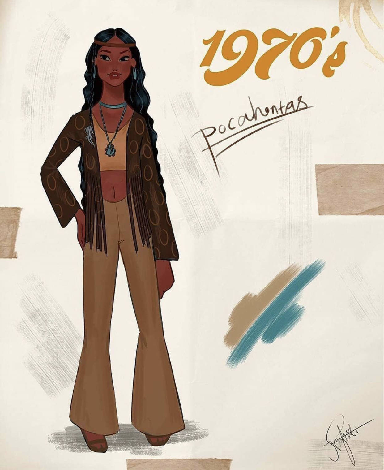 白雪公主|迪士尼公主当模特，演绎“19世纪服装变化”，50年代的贝儿真好看