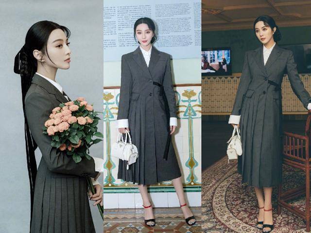 西装|范冰冰变汽车宝贝！穿涂鸦西装没肚腩，生图曝光颜值还在气场没了