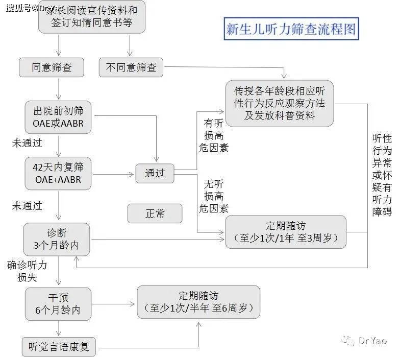 新生儿听力筛查流程