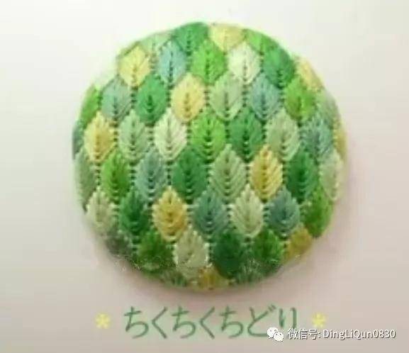 手绣|「刺绣作品」50款时尚的手绣布料纽扣，也许用的到！