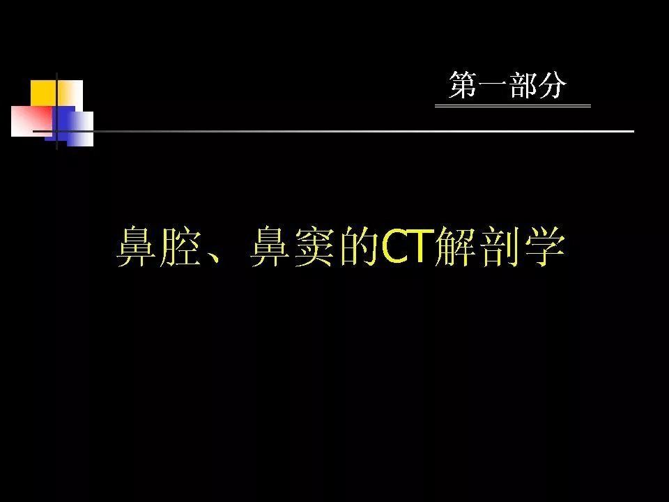 鼻腔鼻窦的ct解剖及该区域常见疾病的影像学诊断