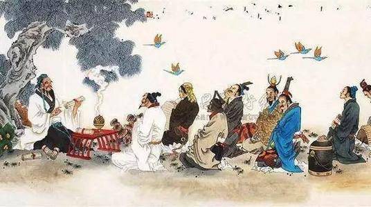 颜回|孔子去楚国时迷了路，让徒弟去找采桑女问路，却得到了一个谜语