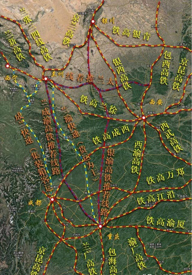 显而易见银川至庆阳至西安铁路对于银川构建以银川为中心的沿黄河城市