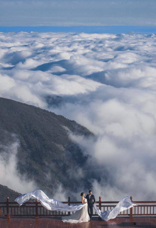 太白山婚纱照_太白山风景图片