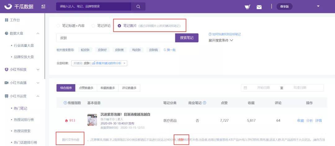 小红书按图片内容搜索笔记,按投放报价搜索达人功能上线!