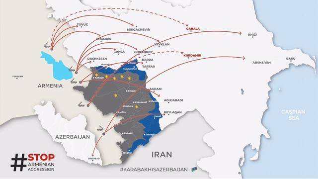 6枚弹道导弹扑向阿塞拜疆，亚美尼亚使出奋力一