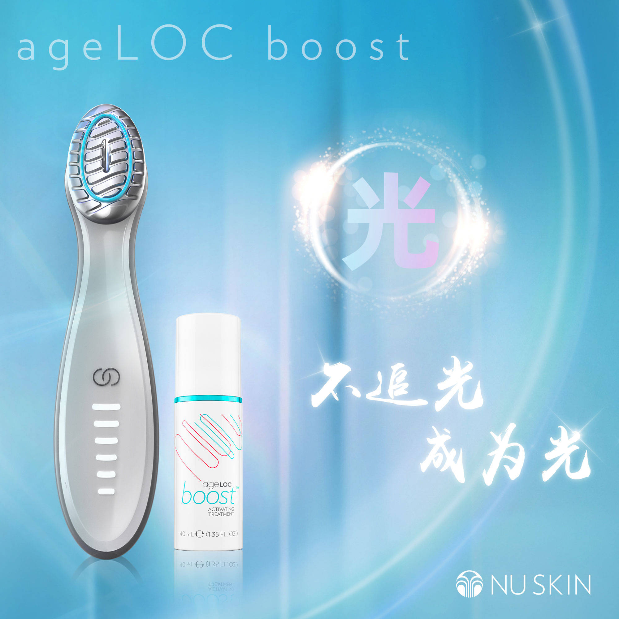 nuskin如新agelocboost瓷光机该用在护肤的哪个步骤