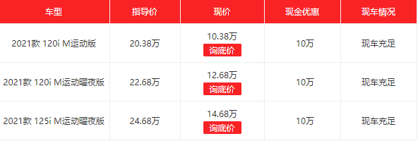 原来这次宝马真的放弃了“尊严”,宝马1系降到了103800