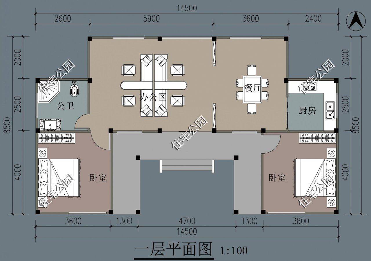 农村建别墅,面宽15米,进深8米怎么设计?