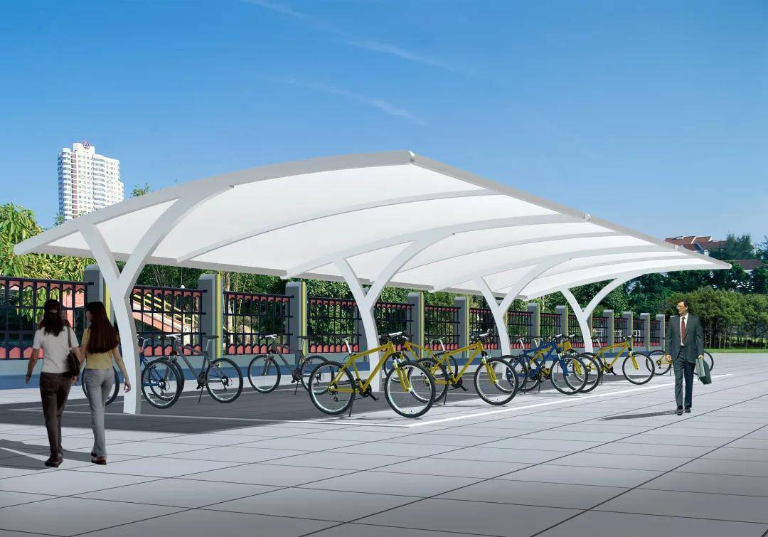 膜结构自行车棚有哪些特点?