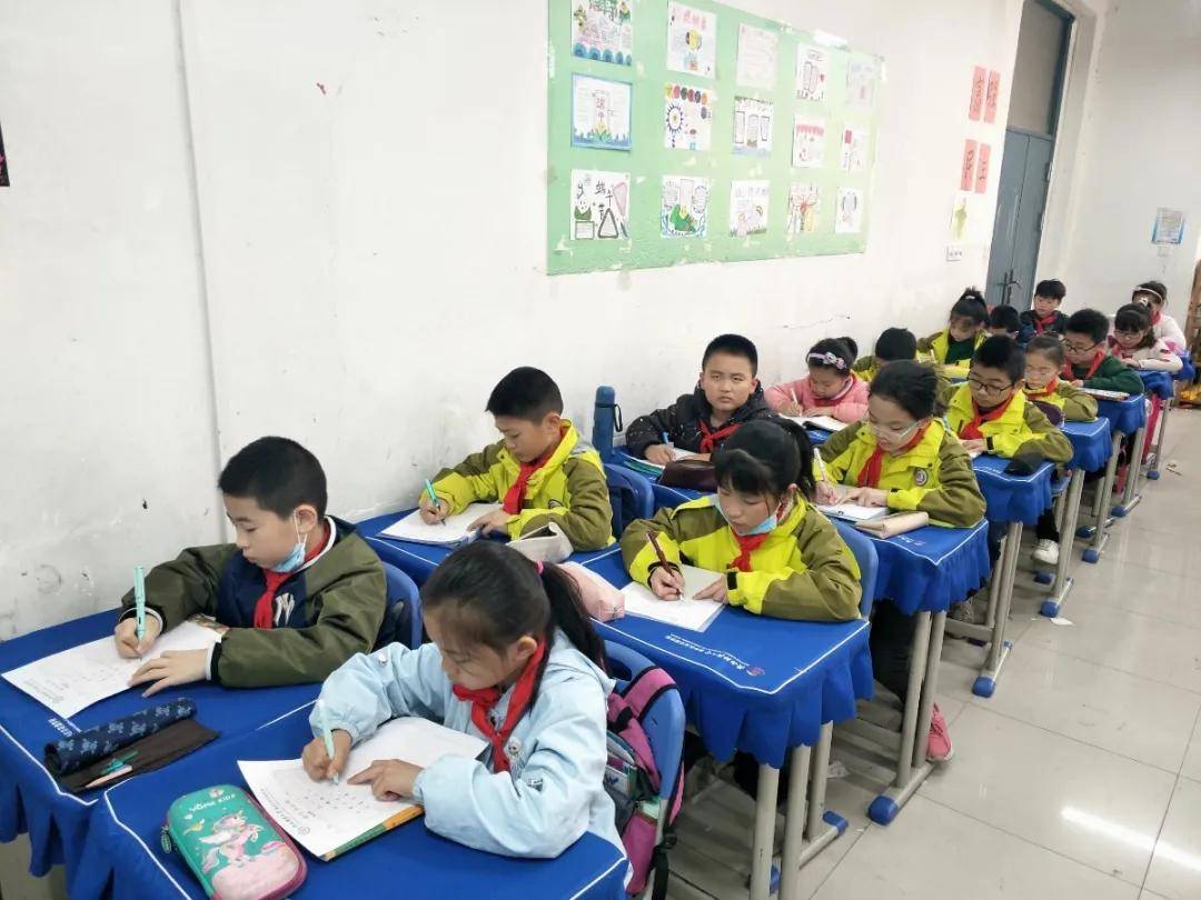 比赛|陕西师范大学奥林匹克花园学校小学部举行高段硬笔书写大赛