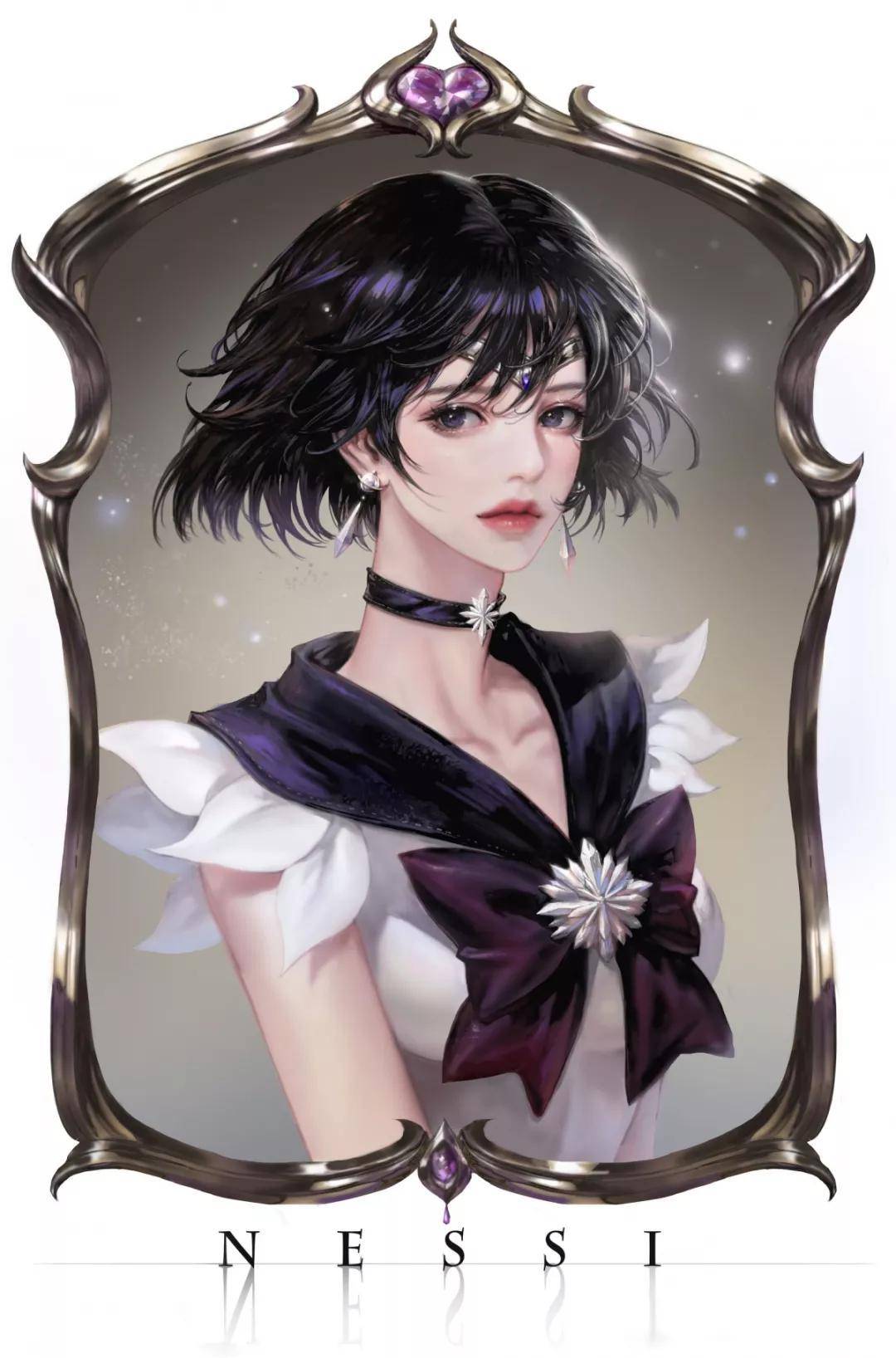 「cg」韩国游戏原画师nessi,典型的韩式精美游戏角色原画