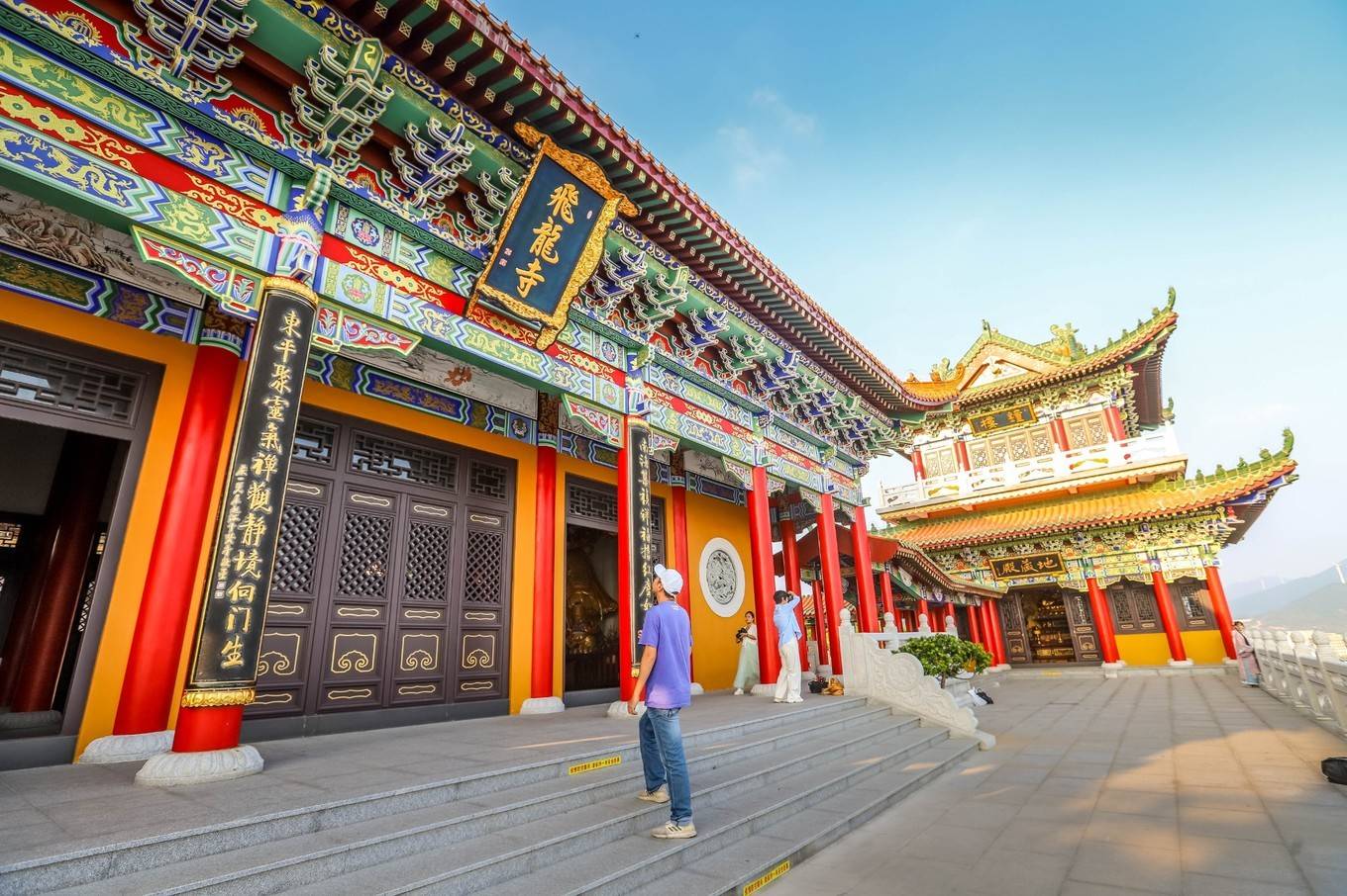 原创东平小众秘景地,阳江小故宫飞龙寺,靠山面海风景特美