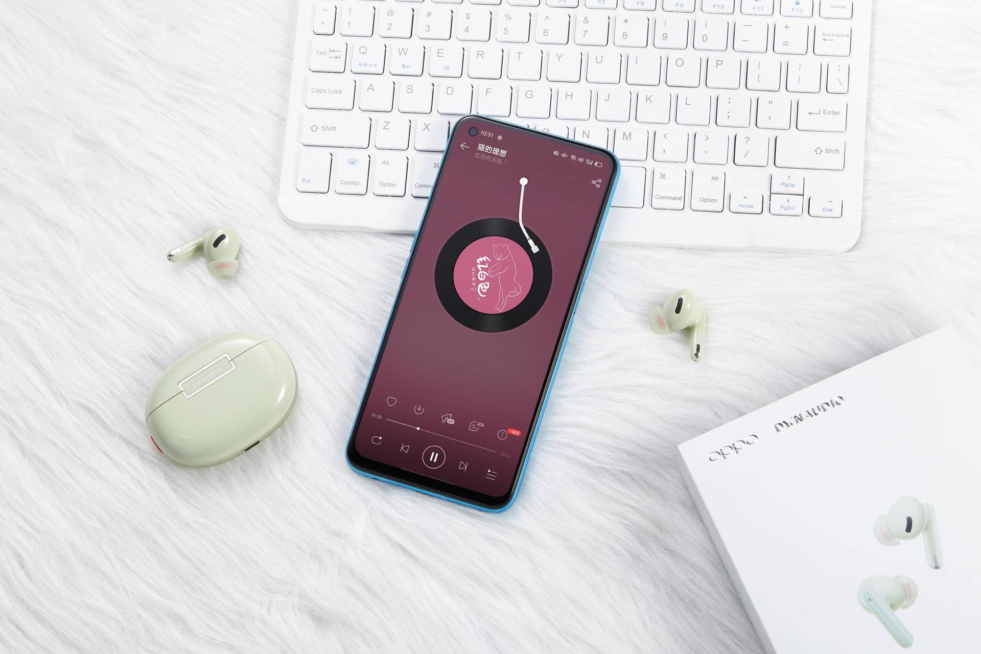 秋日里的生机,oppo enco x真无线降噪耳机竹韵图赏