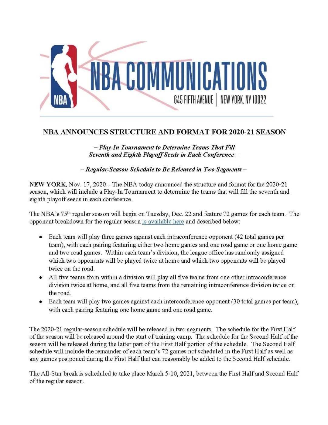 华体HTH体育NBA公布新赛季赛程和赛制排|人族无敌3|位赛详细规则出炉