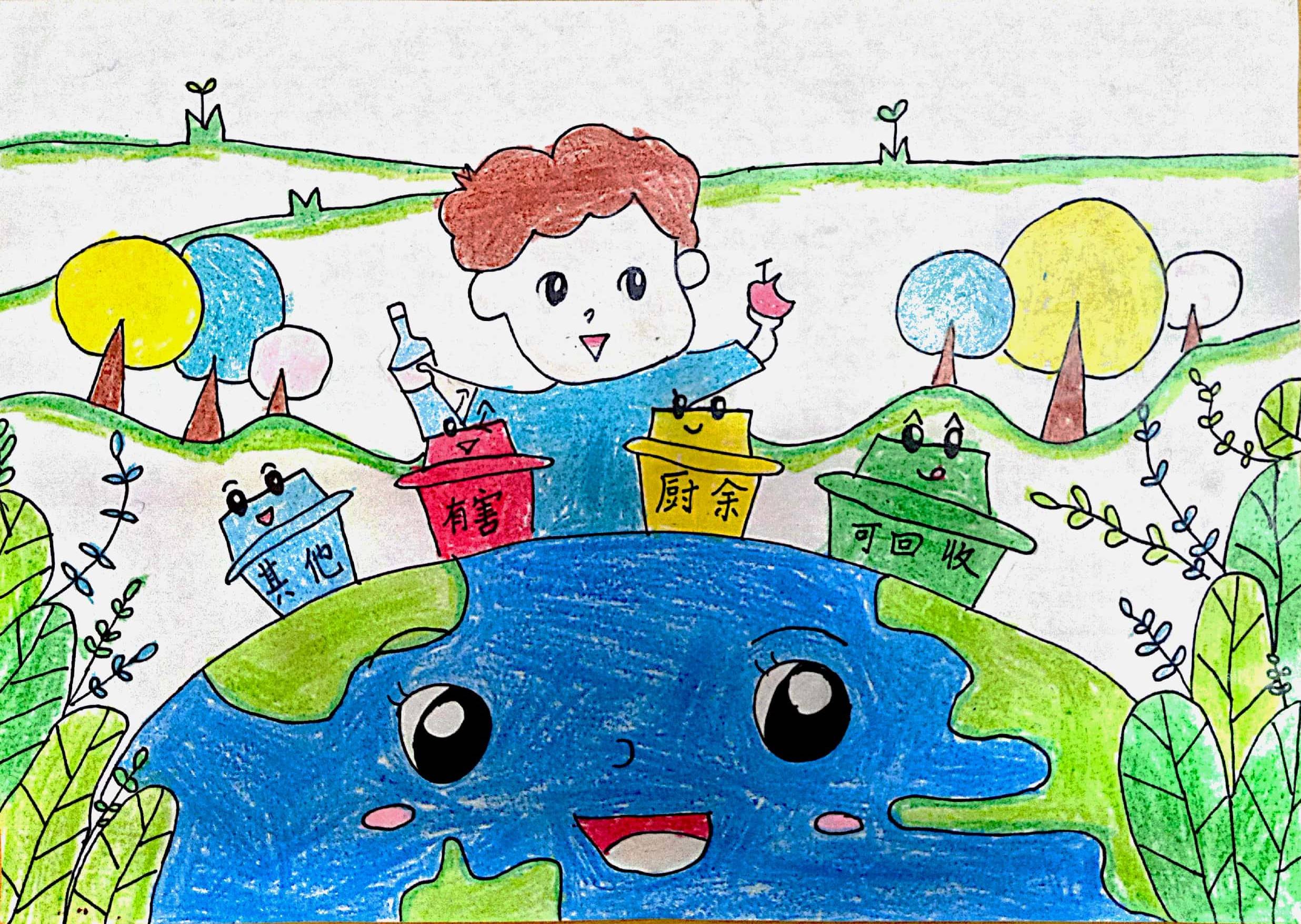 苏州垃圾分类主题绘画倡导绿色环保理念