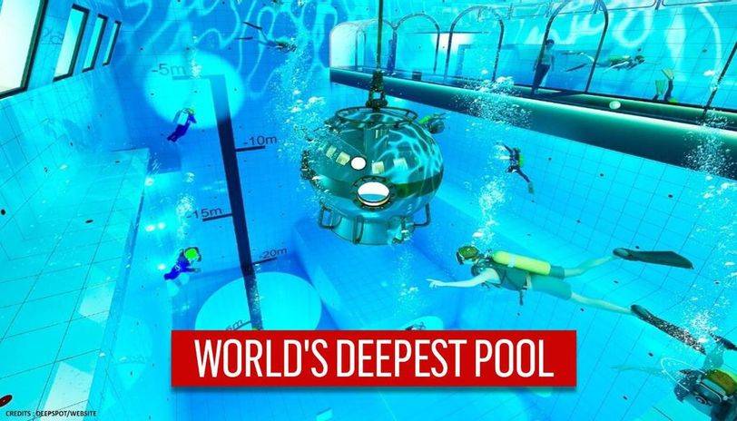 全球最深潜水泳池"deepspot"在