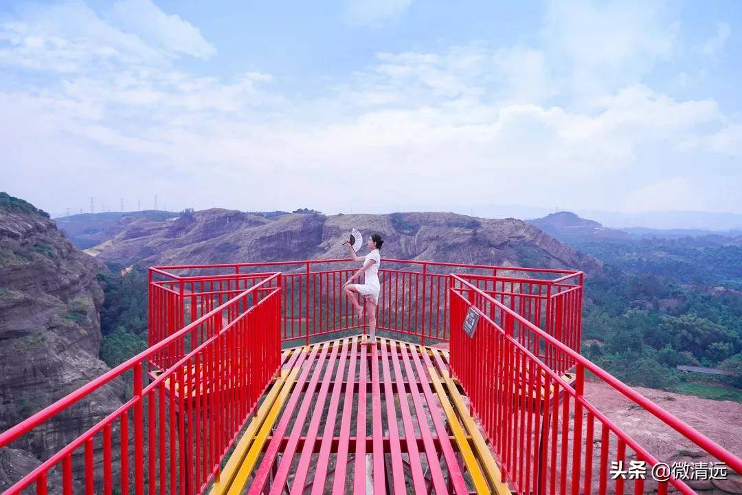 广东首条镂空铁索桥就在清远马头山,你敢大步向前潇洒