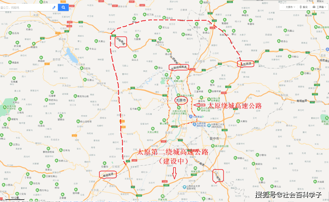 作为我国主要省会城市绕城快速环线之一的太原市绕城高速公路,是山西