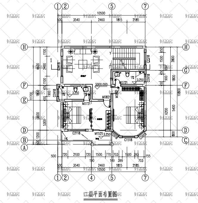 长10米宽9米建房图纸