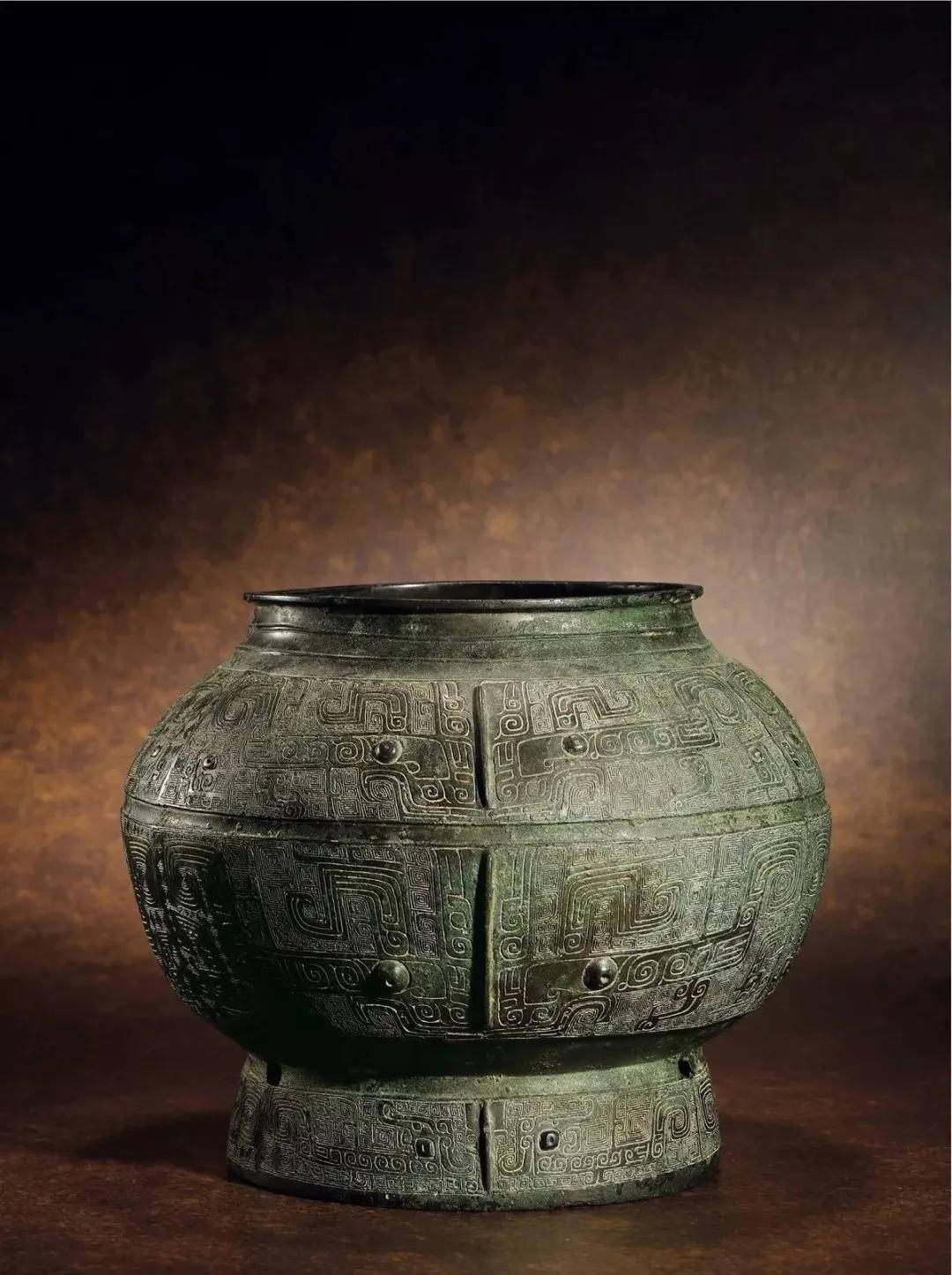 青銅器中国美術品青銅方形壺青銅花瓶-