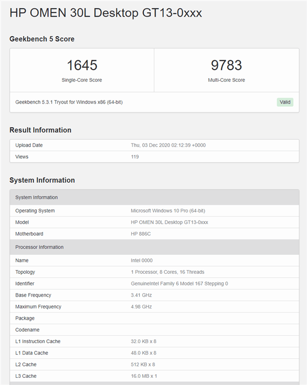 英特尔11代桌面酷睿曝光:8核心,主频达5.0ghz