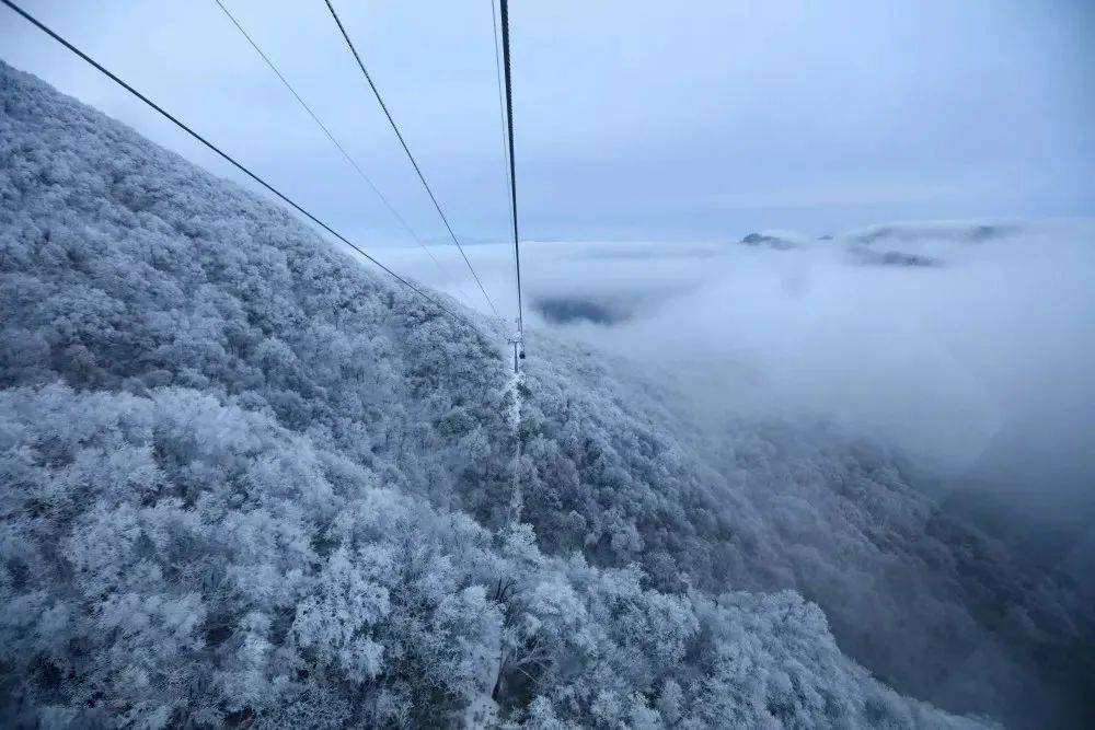 石牛山:乘坐索道赏雾凇,赏尽人间芳华