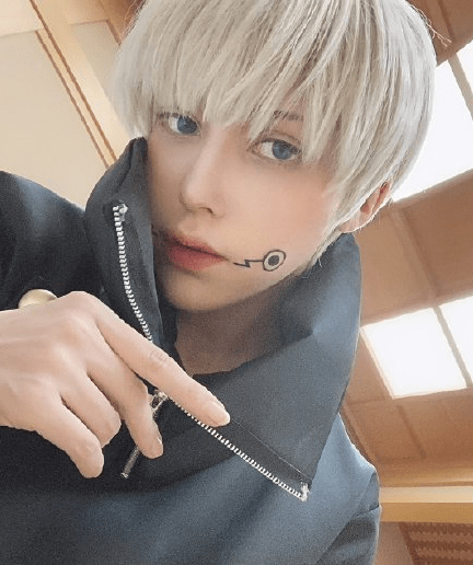 咒术回战cosplay,疯批美人五条悟成热门,网友表示绝了_coser