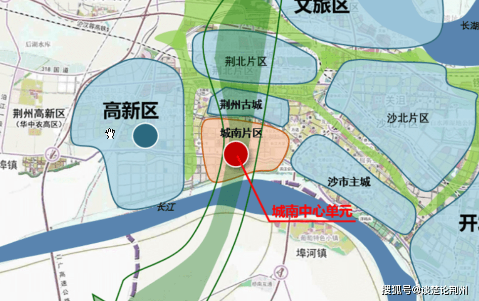 原创荆州又规划一处沿江新地标位于城南片区由3栋高端商务楼组成