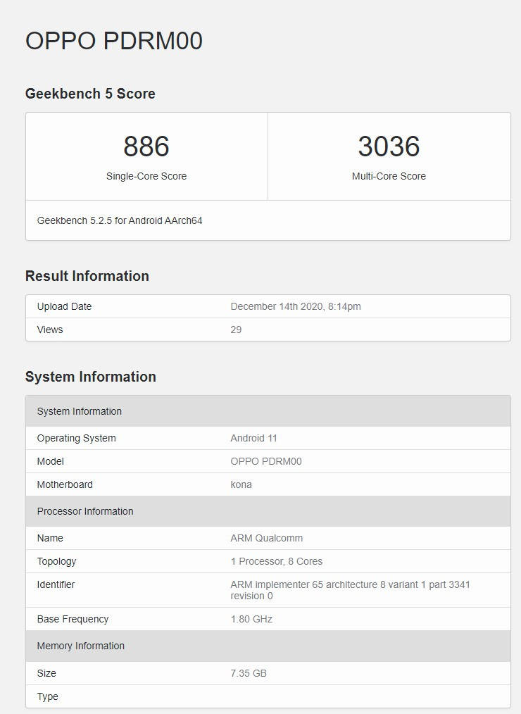 配置|轻薄型骁龙865，OPPO Reno5 Pro+入网与跑分库曝光