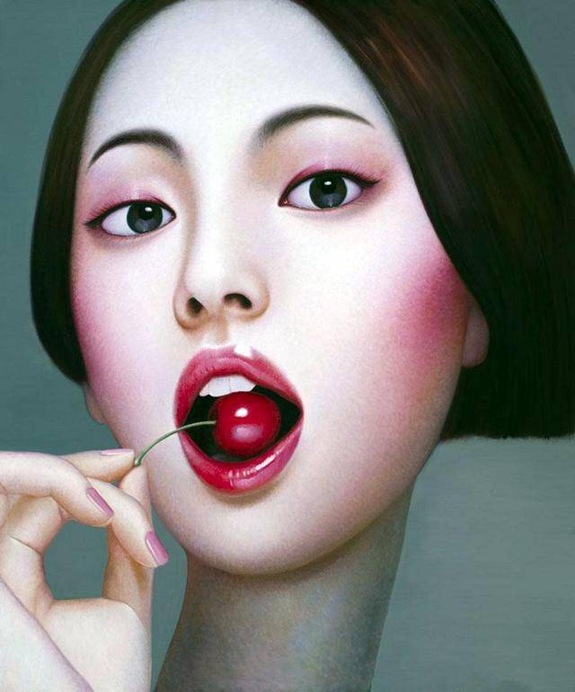 图片[14]-青年艺术家张向明油画中的北京女孩-魔性次元