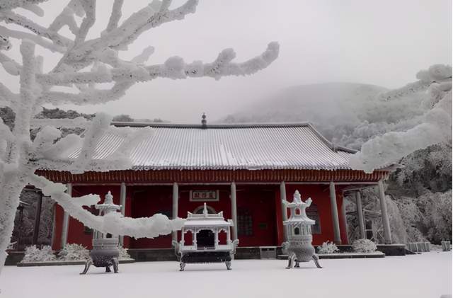 踏雪南岳衡山打卡雾凇仙境