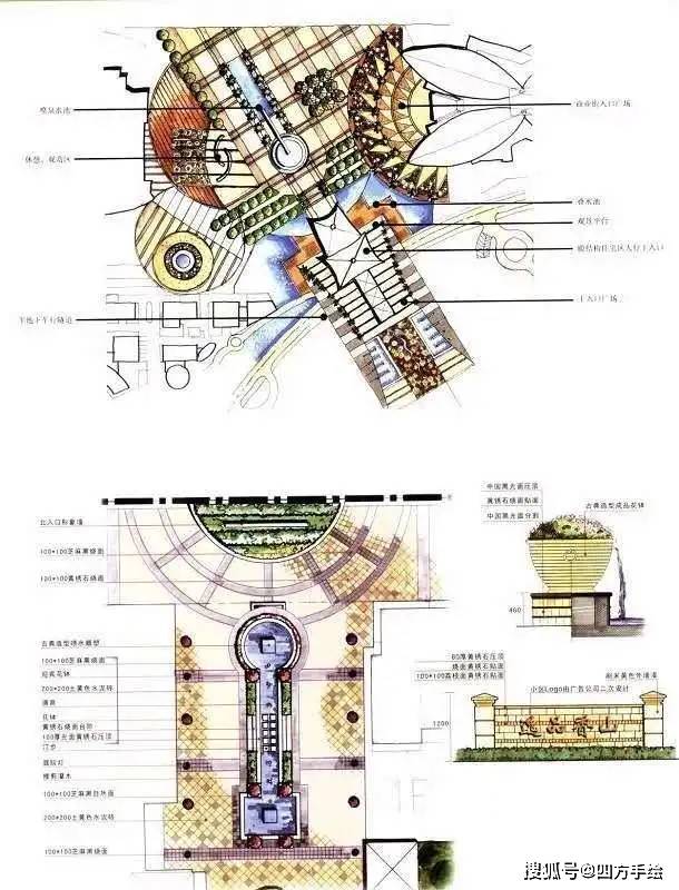 风景园林快题高分秘诀景观园林快题节点元素抄绘你必须熟练掌握的6种