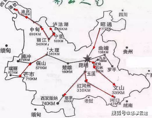 云南地图旅游景点地图！最全的云南旅游自驾地图~