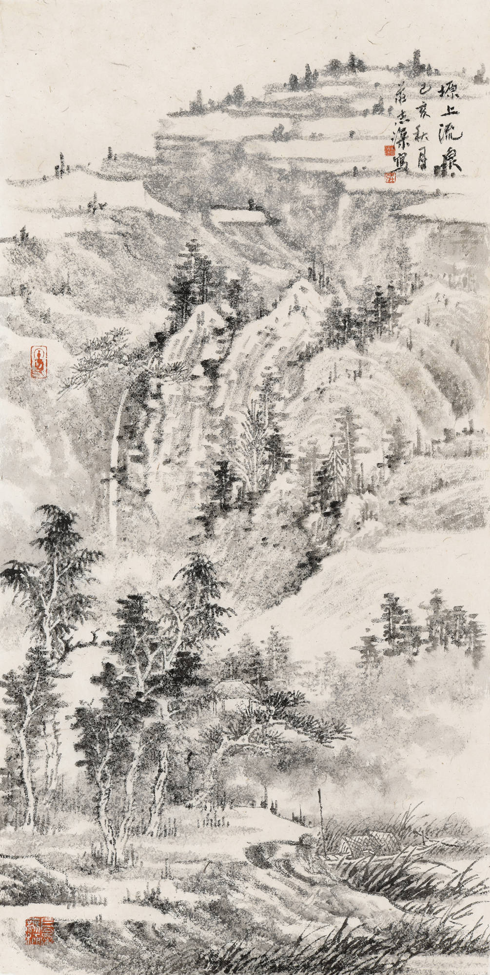 这是画家庄志深在山水画领域的探索之路大体经过的历程.融合百家自