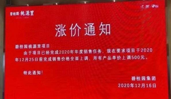 2020年度任务已完成,各大开发商联合涨价,房价将再?