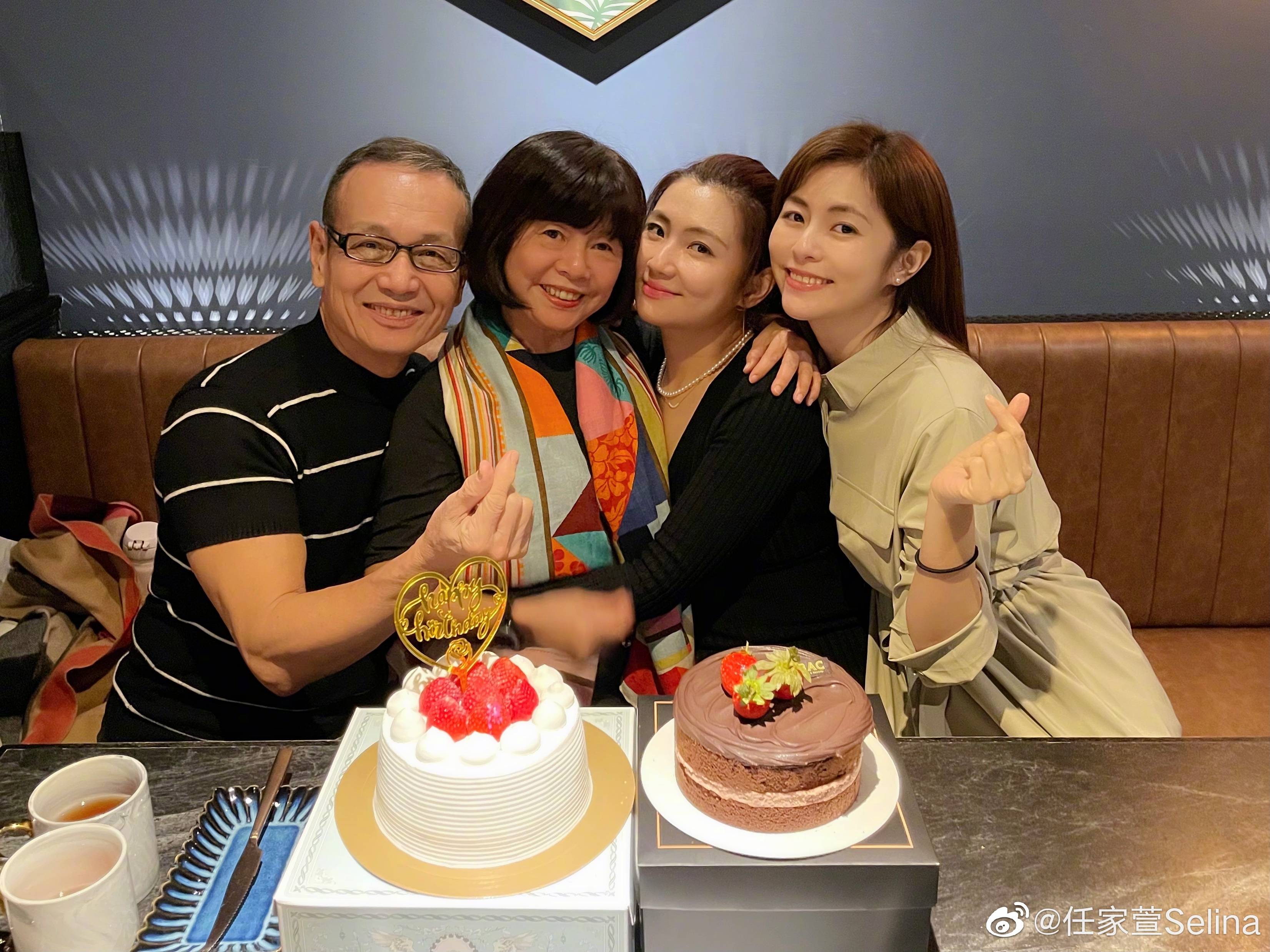 任家萱selina为70岁母亲庆生网友跪求妈妈的冻龄秘诀