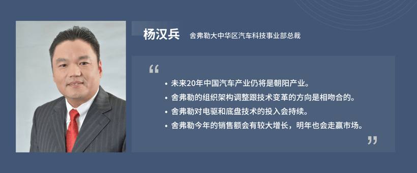 舍弗勒杨汉兵:未来20年汽车仍是朝阳产业,四大业务增厚公司业绩_手机