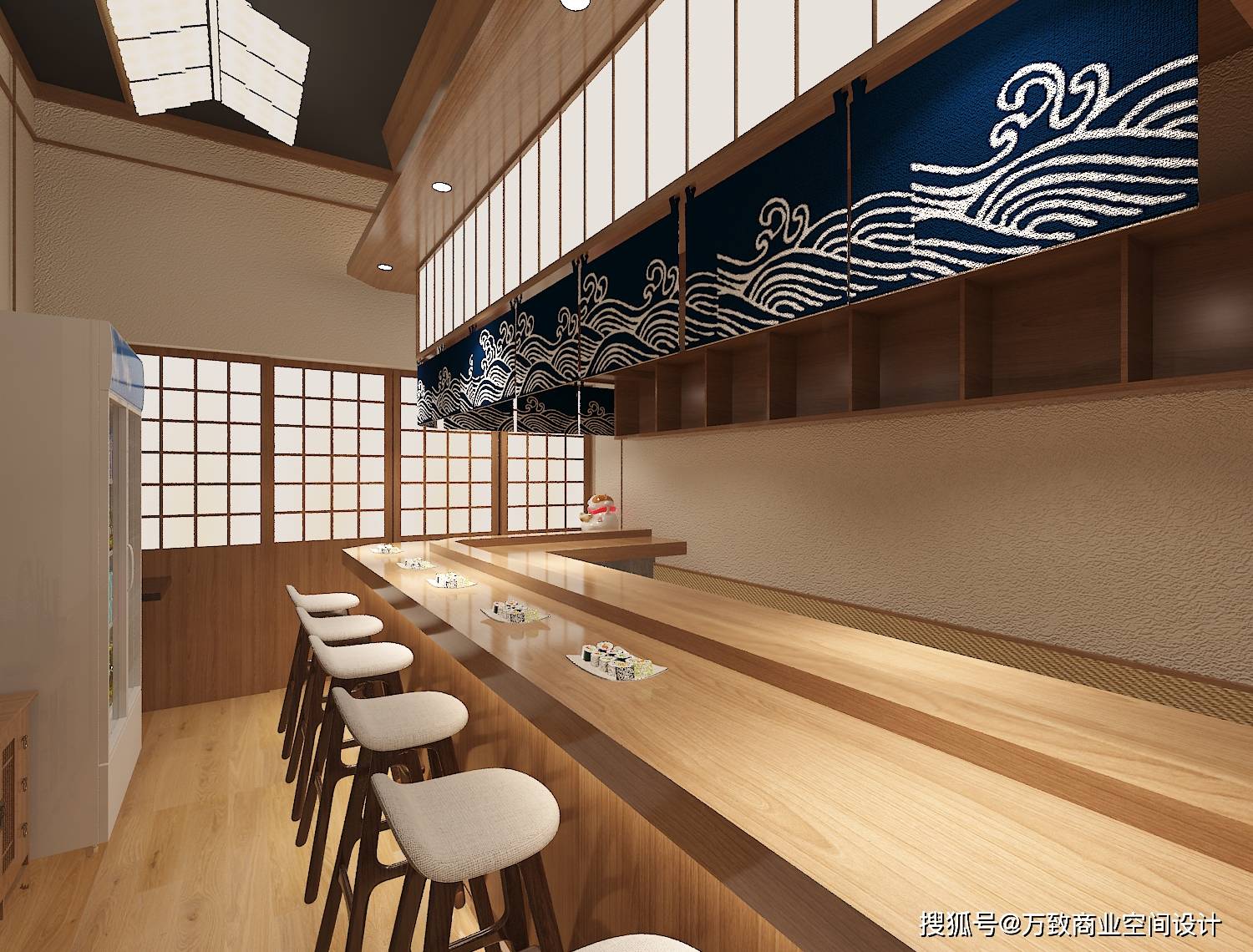 万致设计 | 浓厚的日式餐厅装修，南宁『七星』日料店设计-搜狐大视野-搜狐新闻