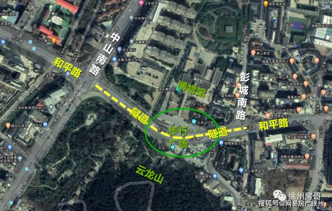 建设地点:徐州市和平路云龙山段;  建设规模:中山南路至彭城南路,长