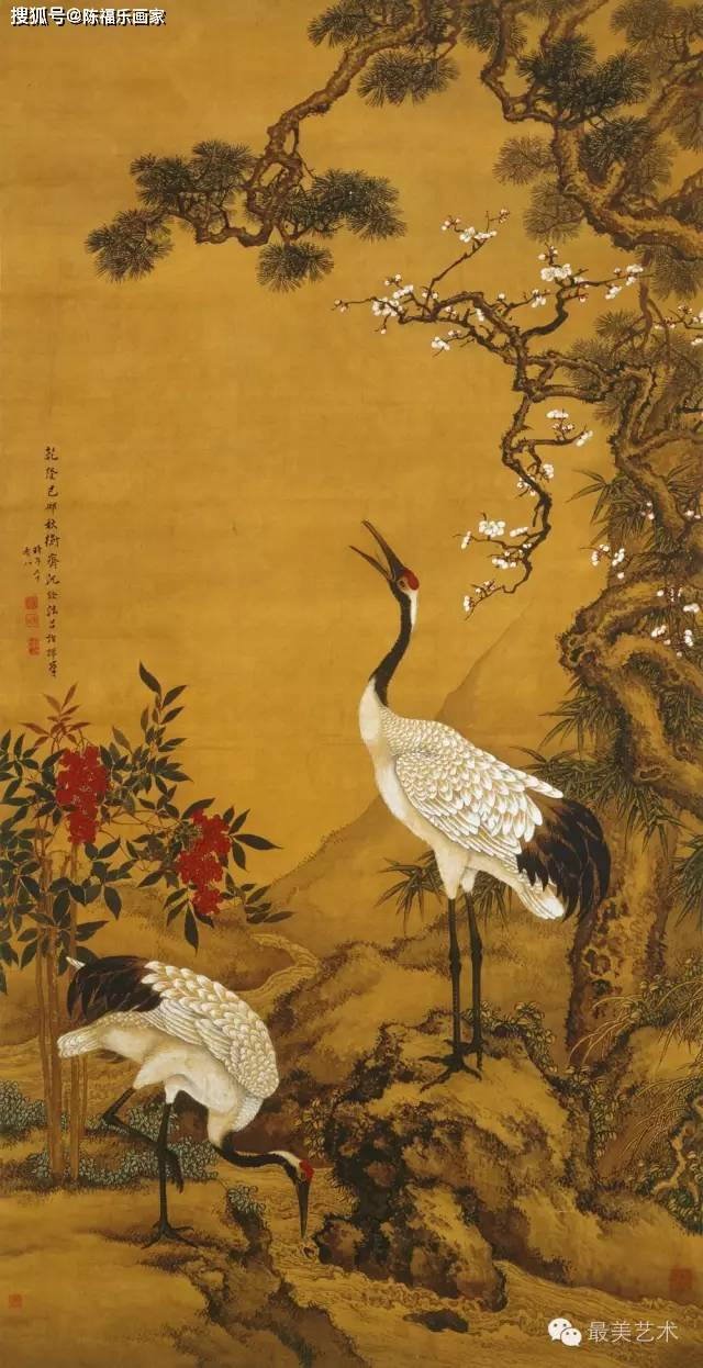 珍禽名家：沈铨百鸟图，仙风道骨，百年来无出其右！_搜狐网