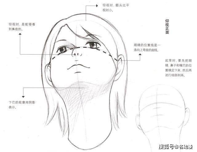 动漫人物五官详细的画法!_面部